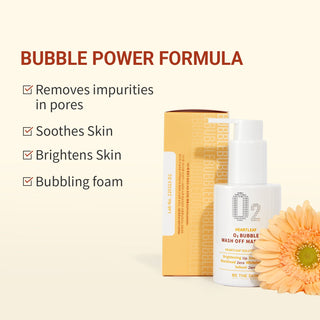Be The Skin Heartleaf O2 Bubble Wash Off Mask Pack - By Baano