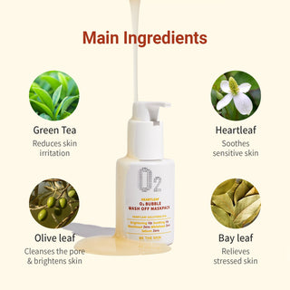 Be The Skin Heartleaf O2 Bubble Wash Off Mask Pack - By Baano
