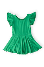Kelly Green S/S Twirl Leotard