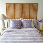 Checkered Blue and Pink Brocade Pillows