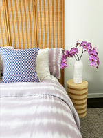 Checkered Blue and Pink Brocade Pillows