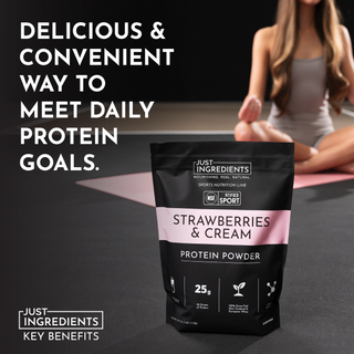 Strawberries and Cream Protein Powder - NSF - By Baano