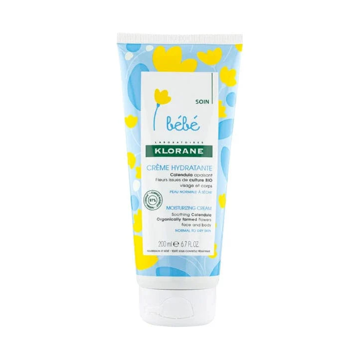 Klorane Bebe Sensitive Body Cream for Newborns and Infants 200 ml - By Baano