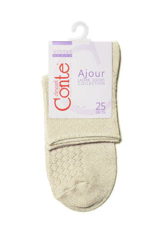 Conte Socks Ajour - 180 Made of Viscose With Lurex - By Baano