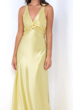 Odette Maxi Dress - Yellow Lady Black Tie