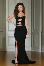 Kira Gown with Cut Outs - Black