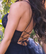 Dani Gown - Navy - Tulle A-Line Lace Dress