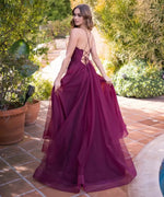 Dani Gown - Mulberry - Tulle A-Line Lace Dress