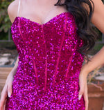 Dover Gown - Fuchsia - FINAL SALE Lady Black Tie