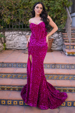 Dover Gown - Fuchsia - FINAL SALE Lady Black Tie