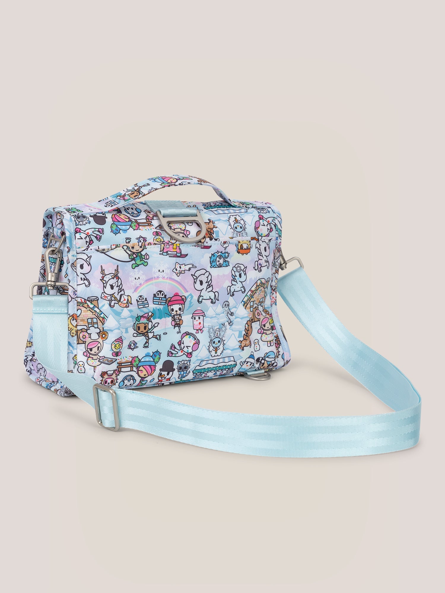 tokidoki Snow Day Bestie Small Messenger Handbag, Backpack — Ice Blue - By Baano