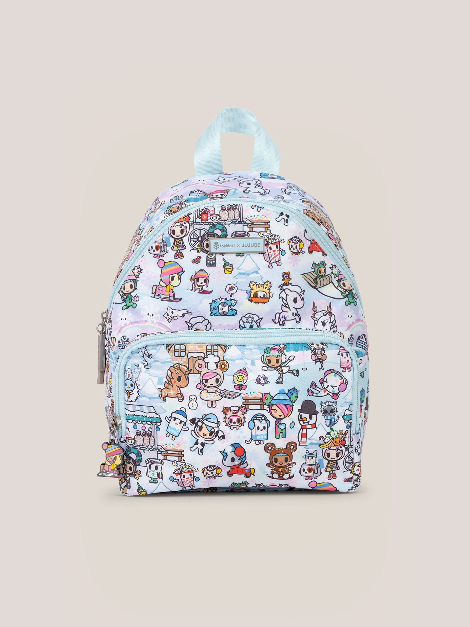 tokidoki Snow Day Everyday Mini Small Diaper Bag Backpack — Ice Blue - By Baano