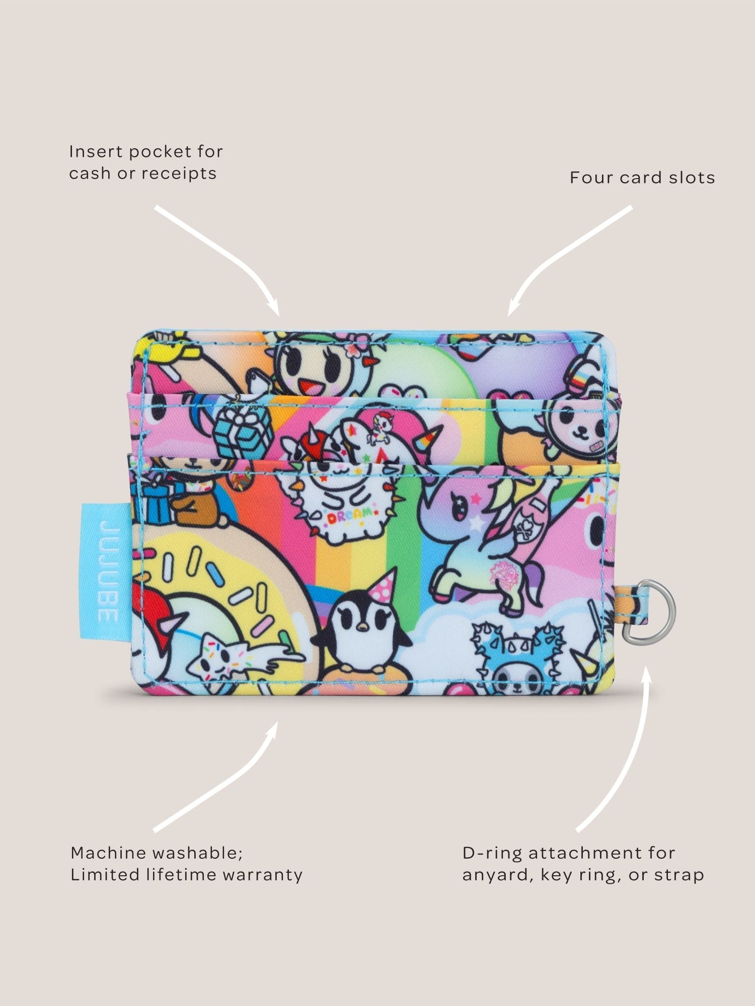 tokidoki Be Charged Card Case - 20th Anniversary Celebration JuJuBe