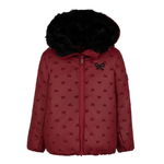 Raygo Red Embroidered All Bows Jacket | Chic Girls’ Statement Outerwear