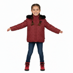 Raygo Red Embroidered All Bows Jacket | Chic Girls’ Statement Outerwear