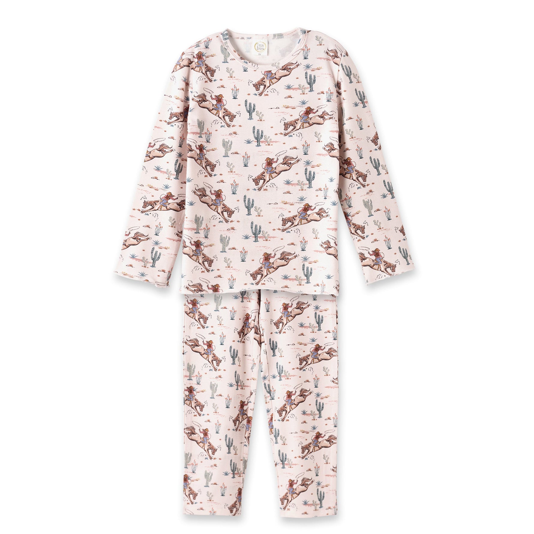 Prairie Princess Girl's Western Bamboo Pajama Set - By Baano