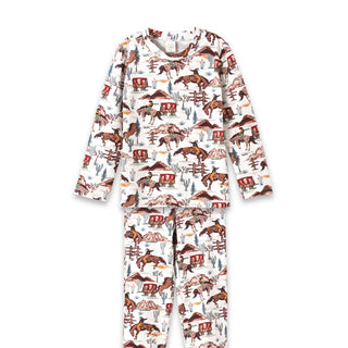 Cowboy Kids' Pajama Set – Western Spirit Bamboo Cotton - By Baano