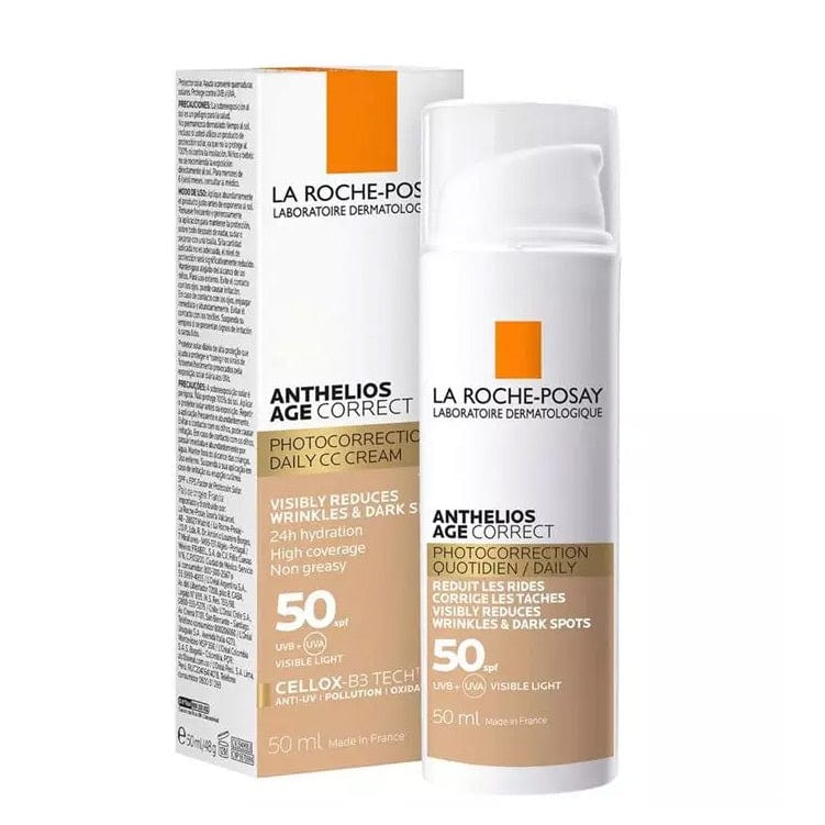 La Roche Posay Anthelios Age Correct SPF 50 Cream 50 ml -Tinted 3 Pack - By Baano