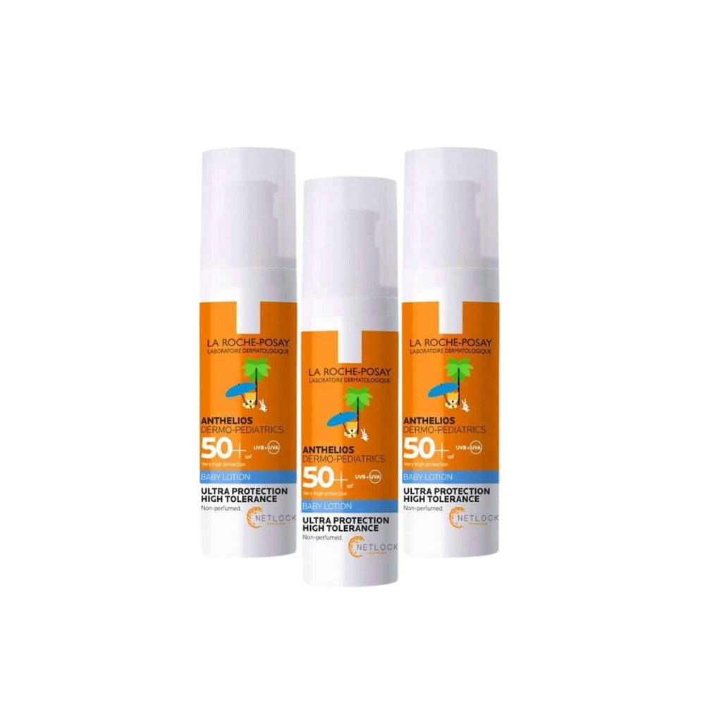 La Roche Posay Anthelios SPF 50 Sunscreen Lotion for Babies 50 ml 3 Pack - By Baano