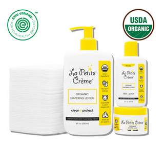 Organic French Diaper Care - Gift Set (Disposable Pads) - By Baano