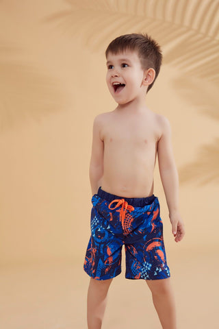 Woven Navy Boys Shorts B2362 - By Baano