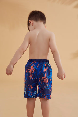 Woven Navy Boys Shorts B2362 - By Baano
