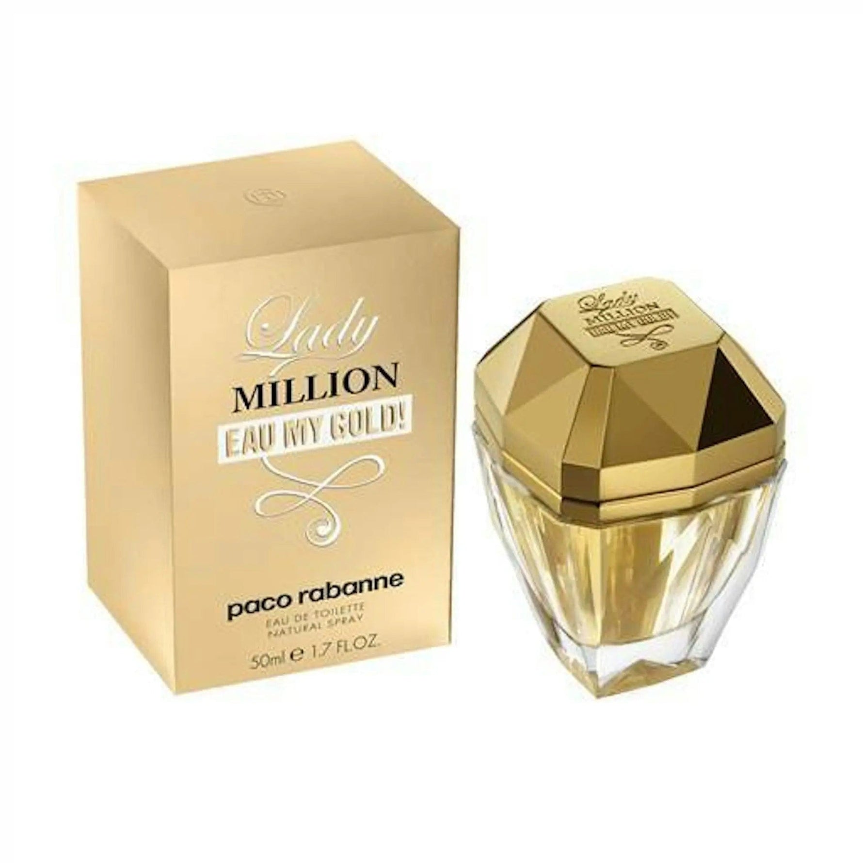 Lady Million Eau My Gold! By Paco Rabanne For Women 1.7 oz EDT Spray - By Baano