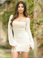 Sylvia Sequin Mini Dress - Champagne - FINAL SALE Lady Black Tie