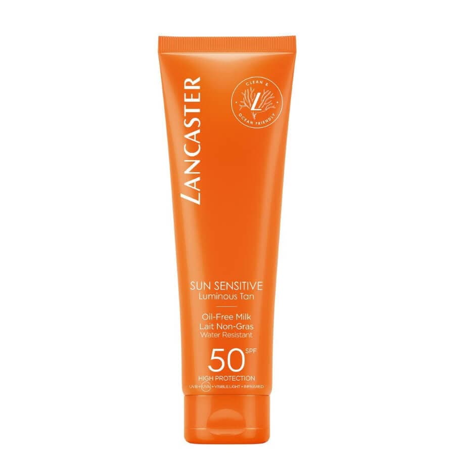 Lancaster Sun Sensitive Oil-Free Milky Fluid SPF50  Face Cream 150 ml - By Baano