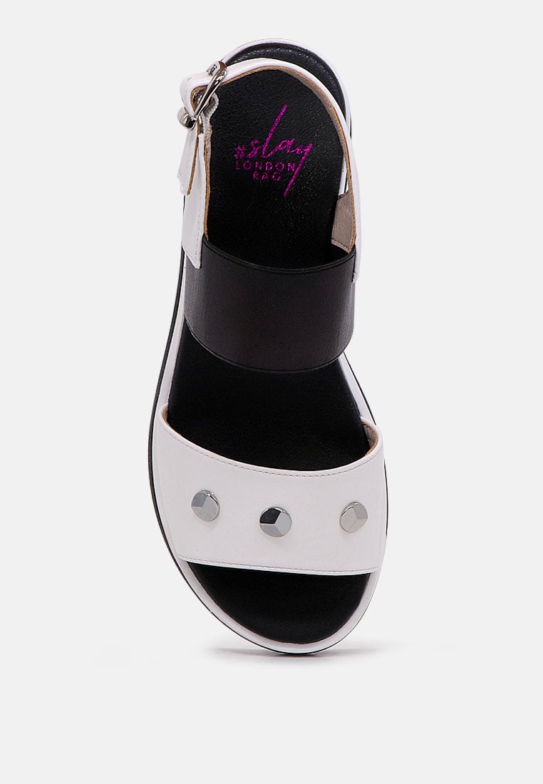 Layla Studded Wedge Sandals