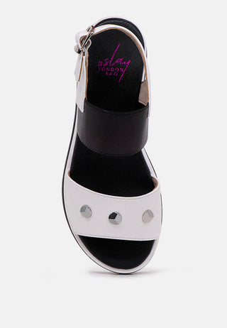 Layla Studded Wedge Sandals