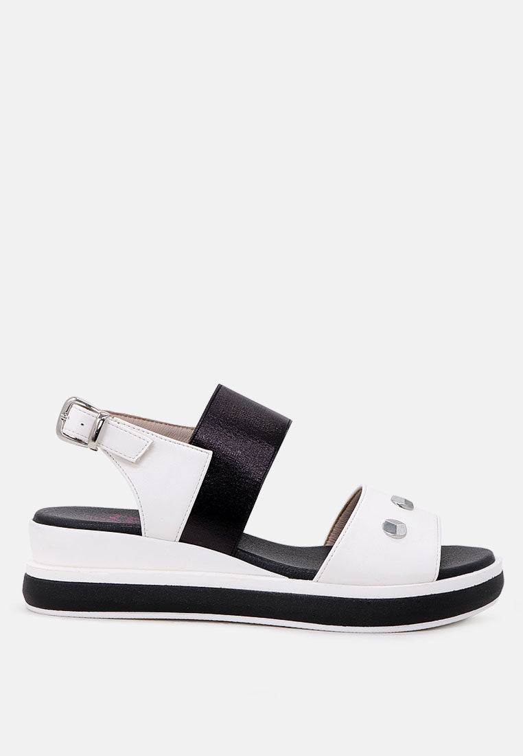 Layla Studded Wedge Sandals