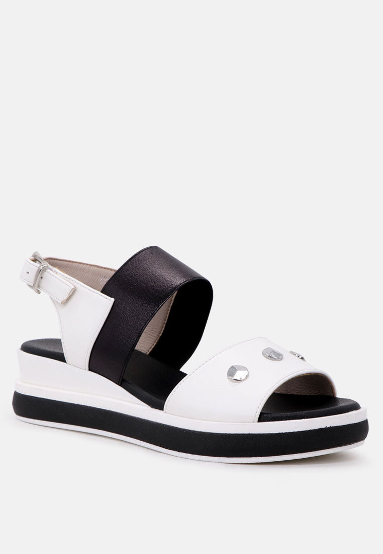 Layla Studded Wedge Sandals