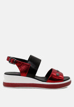 Layla Studded Wedge Sandals