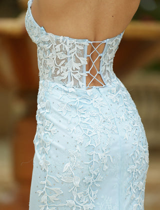 Reva Corset Gown - Light Blue - By Baano