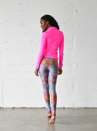 Women's UPF 50+ Sun Protective Swim Leggings - Koi Pond