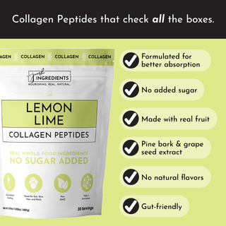Lemon Lime Collagen Peptides - By Baano