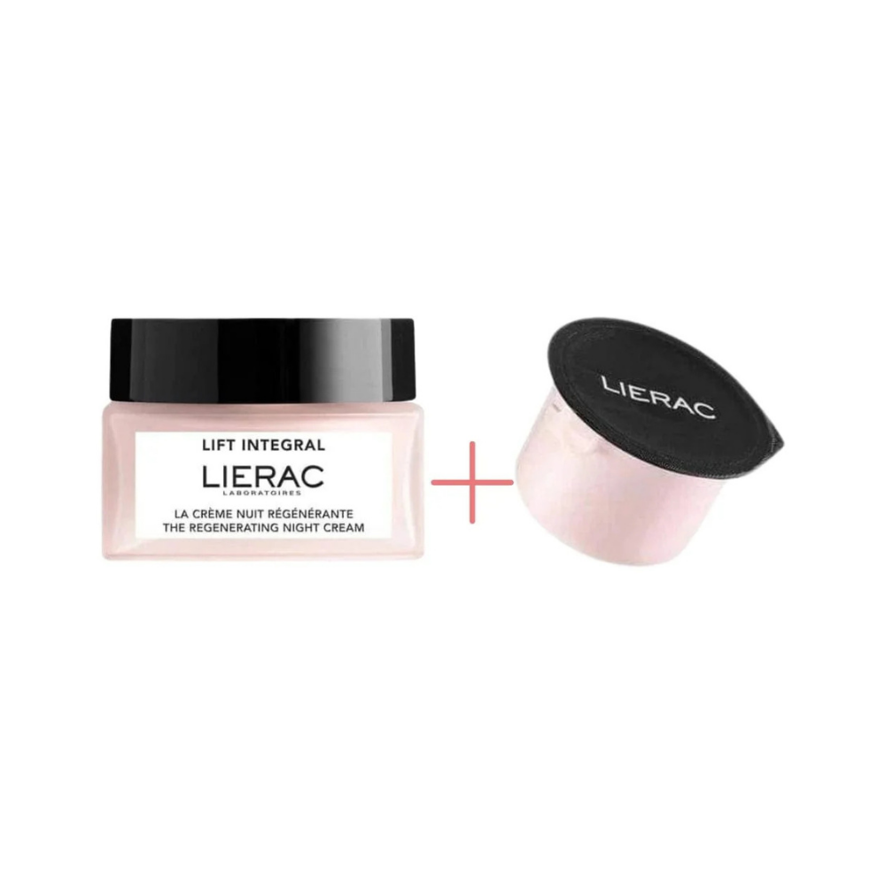 Lierac Lift Integral The Regenerating Night Cream 50 ml &  Refill Pack 50 ml - By Baano