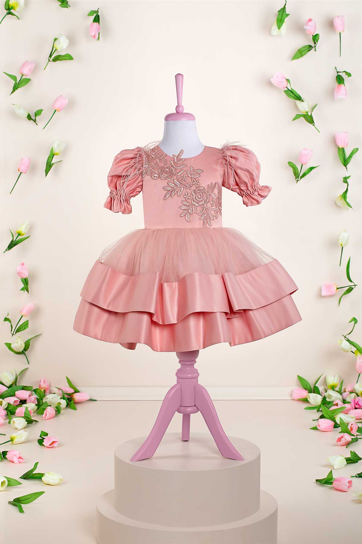 Linda Pink Party Dress - By Baano
