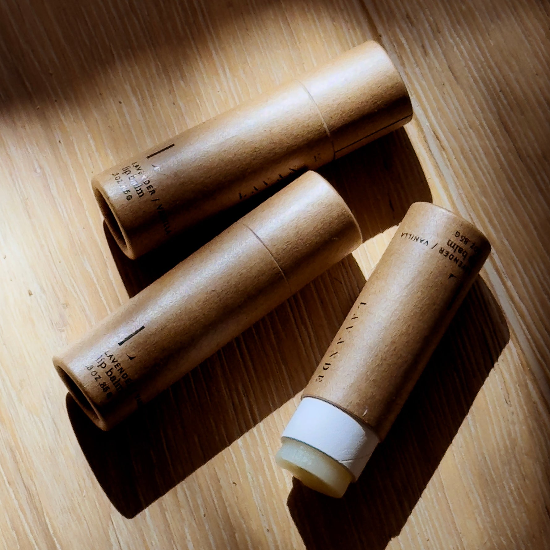 Lavender/Vanilla Lip Balm (one tube, .3 oz.) - By Baano