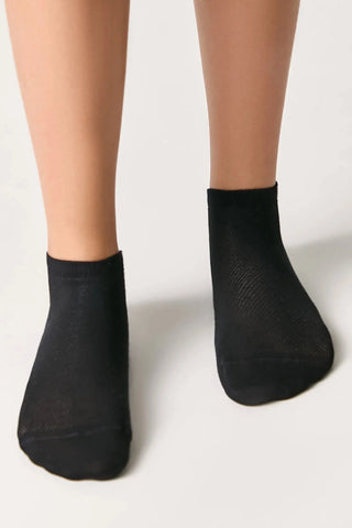 Cotton Ankle Socks Conte Active - Mesh Pattern 484 - By Baano