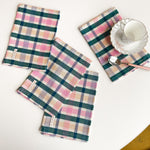 Lola Plaid Cocktail Napkin, Set of 4