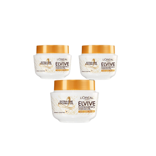 Loreal Elseve Extraordinary Oil Coconut Hair Mask 300 ml 3 Pack - By Baano