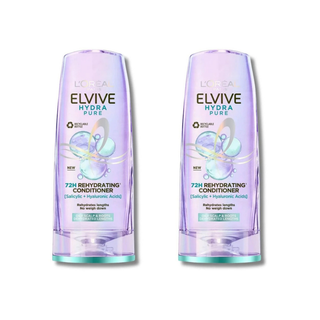 Loreal Elseve Hydra [Hyaluronic] Pure Salicylic Acid Anti-Oil Purifying Conditioner 250 ml 2 Pack - By Baano
