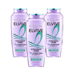 Loreal Elseve Hydra [Hyaluronic] Pure Salicylic Acid Anti-Oil Purifying Shampoo 300 ml -3 Pack Chivela
