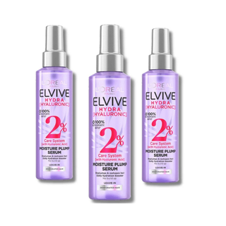 Loreal Paris Elseve Hydra Hyaluronic 2% Hair Serum with Hyaluronic Acid 150 ml 3 Pack Chivela
