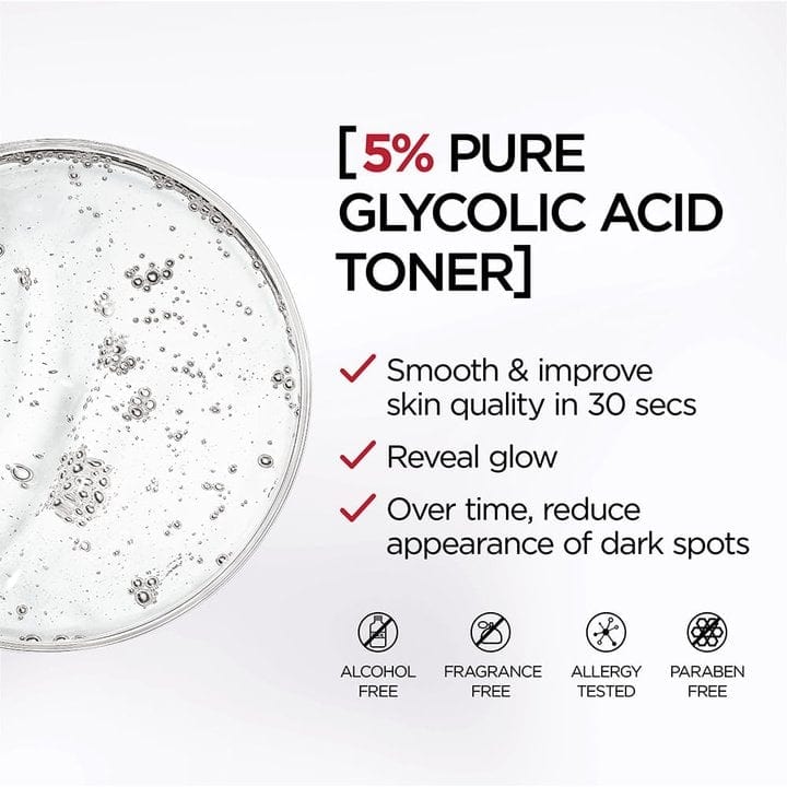 Loreal Paris Revitalift 5% Pure Glycolic Acid Peeling Tonic 180ml - By Baano