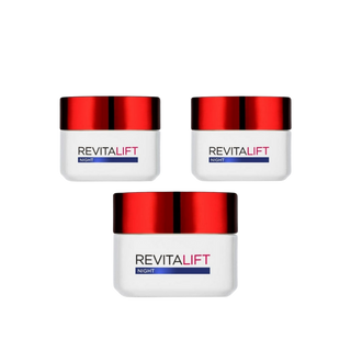 Loreal Paris Revitalift Anti-Wrinkle Night Cream with Elastin 50 ml 3 Pack