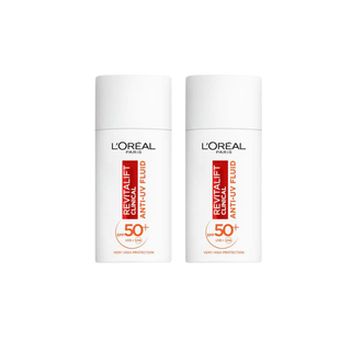 Loreal Paris Revitalift Clinical Spf 50+ Daily High UV Protection Face Sunscreen 50ml 2 Pack