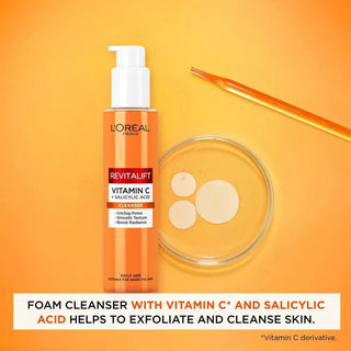 Loreal Paris Revitalift Clinical [Vitamin C + Salicylic Acid] Anti-Pore, Brightening Cleansing Gel 150 ml